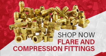 7//8 Size Midland 18-130 Brass Forged Compression Union Elbow
