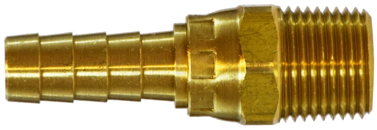 0.025 Gauge 0.343 Pierce Midland 32-506 Smooth Brass Hose Ferrule 0.500 Inside Diameter Smooth Brass 1.000 Length 